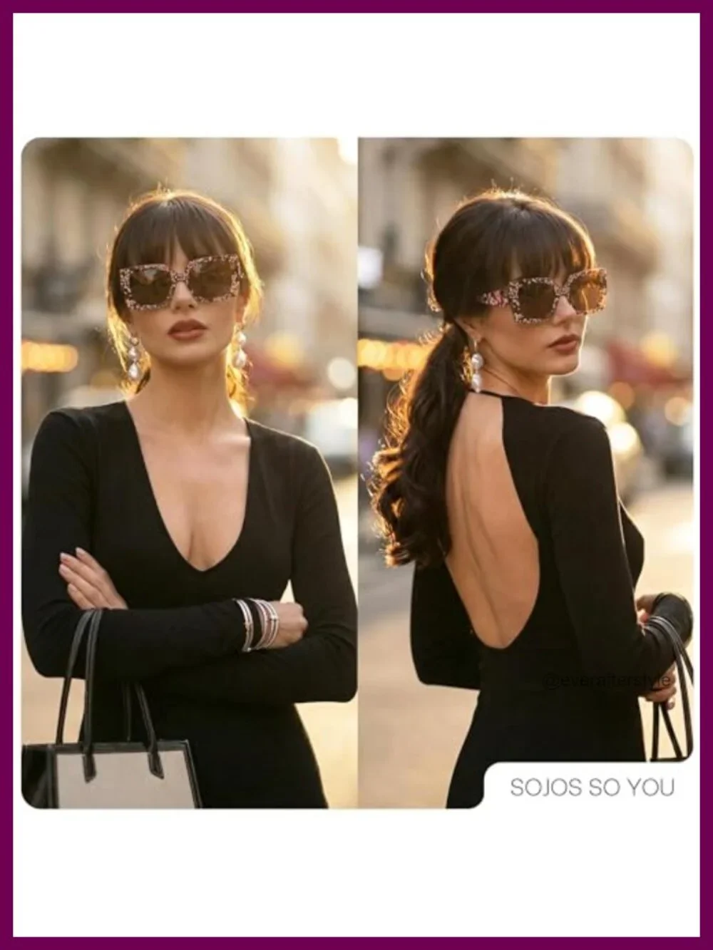 Oversized Polarized Square Acetate Sunglasses Women Retro Trendy UV400